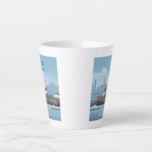 Boston Lighthouse カフェラテマグ (正面)