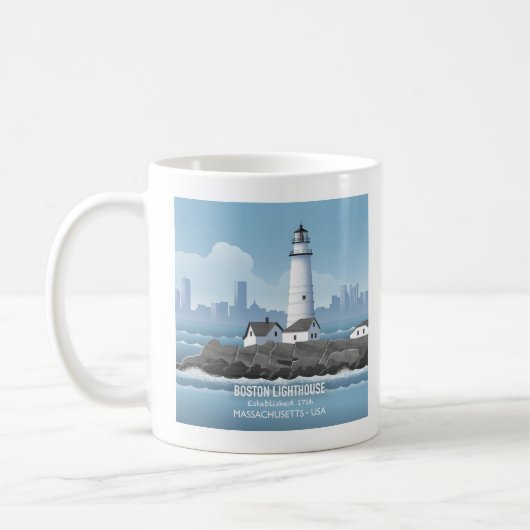 Boston Lighthouse コーヒーマグカップ (左)