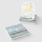 Boston Lighthouse ストーンコースター (横)