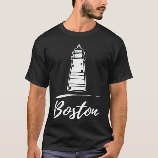 Boston lighthouse Massachusetts Tシャツ (正面)