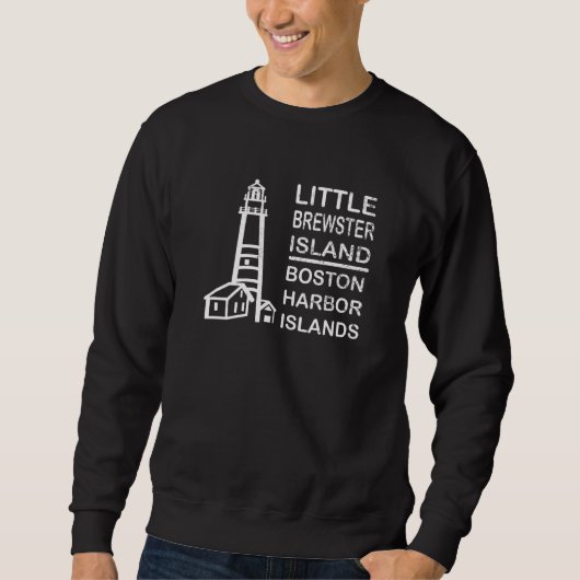 Boston Little Brewster Island Harbor Islands Souve スウェットシャツ (正面)