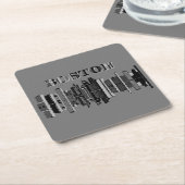 Boston logo スクエアペーパーコースター (アングル)