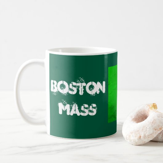 Boston MA Irish Flag – Heritage Tea コーヒーマグカップ (ドーナツ)