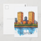 Boston MA USA Travel ポストカード (正面/裏面)