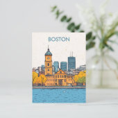 Boston MA USA Travel ポストカード (スタンド正面)