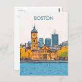 Boston MA USA Travel ポストカード (正面/裏面)
