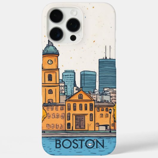Boston MA USA Travel Case-Mate iPhoneケース (裏面)