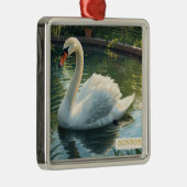 Boston, Mass. Public Garden Swan Ornament メタルオーナメント (右)