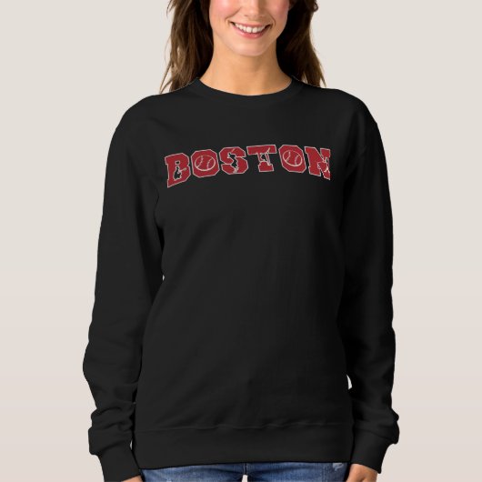 Boston Massachusettes Baseball Baseball Fan 1 スウェットシャツ (正面)