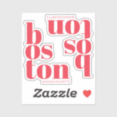 Boston Massachusetts Brand Marketing シール (シート)