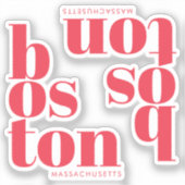 Boston Massachusetts Brand Marketing シール (正面)