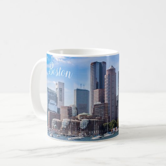 Boston Massachusetts Coffee Mug Waterfront コーヒーマグカップ (正面左)