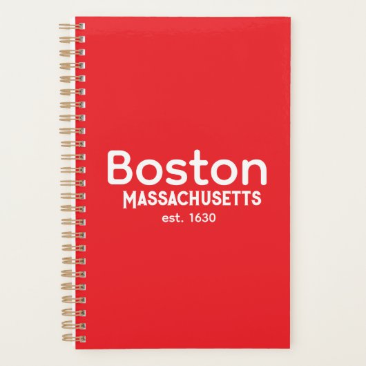 Boston, Massachusetts est. 1630 Planner  プランナー手帳 (正面)