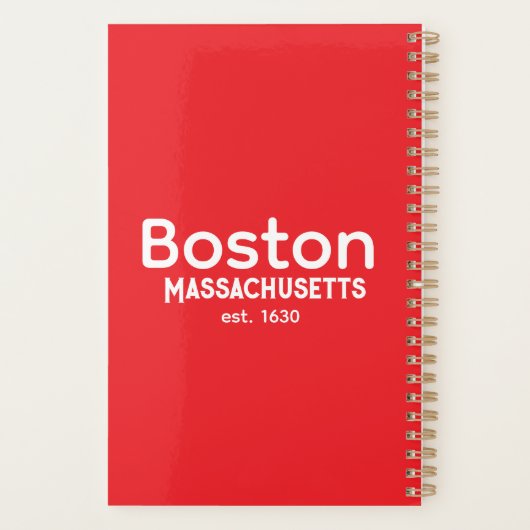 Boston, Massachusetts est. 1630 Planner  プランナー手帳 (裏面)