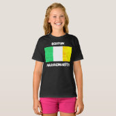 Boston Massachusetts Irish Pride – Celtic Roots Tシャツ (正面フル)