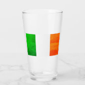 Boston Massachusetts Irish Vibes – Flag Design タンブラーグラス (裏面)