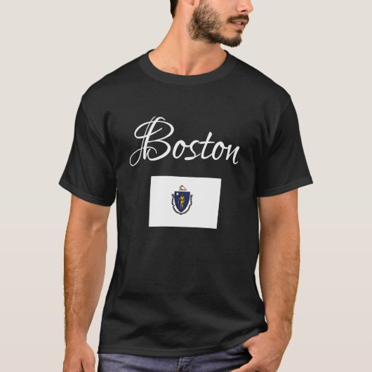 Boston, Massachusetts USA Tシャツ (正面)