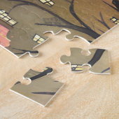 Boston North End | Watercolor MA Cityscape ジグソーパズル (側面)