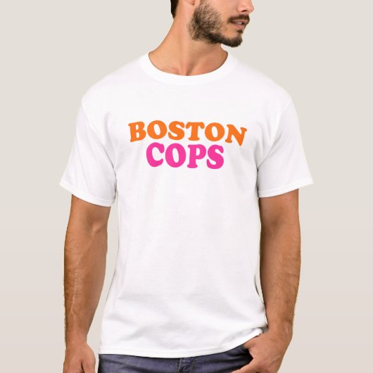 Boston Police Officers Cops Tシャツ (正面)