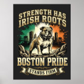Boston Pride Irish Roots Bulldog ポスター (正面)