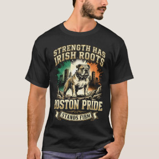 Boston Pride Irish Roots Bulldog Tシャツ
