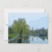 Boston Public Garden Massachusetts Painting Card (正面)
