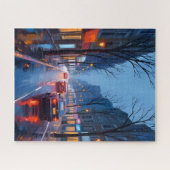 Boston Rain | マサチューセッツ州ボストン市街地 ジグソーパズル (横)