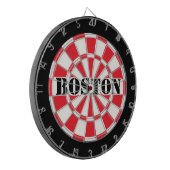 BOSTON Red Black And White ダーツボード (正面左)