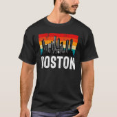 Boston  Retro Boston  Boston Massachusetts Tシャツ (正面)