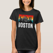 Boston  Retro Boston  Boston Massachusetts Tシャツ (正面)