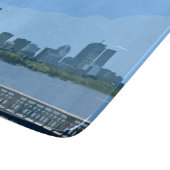 Boston Skyline Charles River Painting カッティングボード (角)