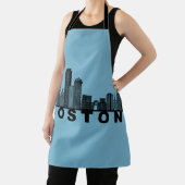 Boston Skyline Silhouette  エプロン (インサイチュ)