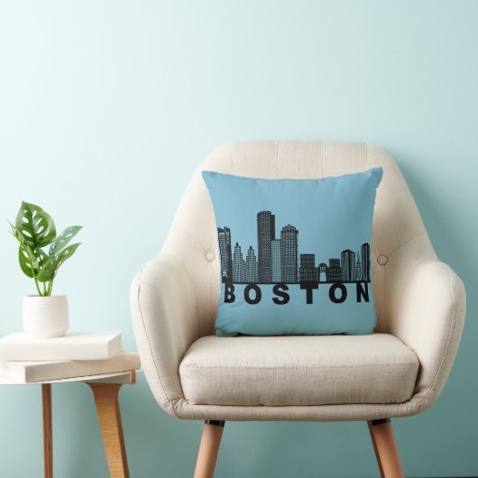 Boston Skyline Silhouette クッション (椅子)