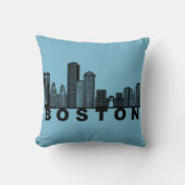 Boston Skyline Silhouette クッション (正面)