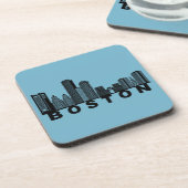 Boston Skyline Silhouette  コースター (左側)