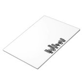 Boston Skyline Silhouette  ノートパッド (アングル)