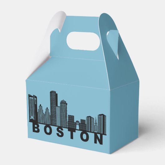 Boston Skyline Silhouette  フェイバーボックス (裏面サイド)