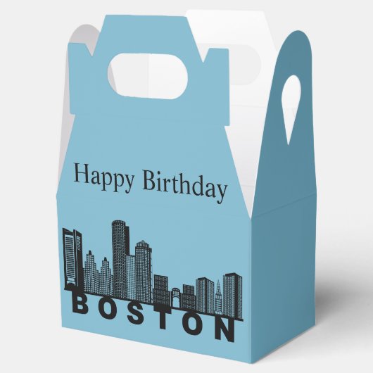 Boston Skyline Silhouette  フェイバーボックス (オープン)