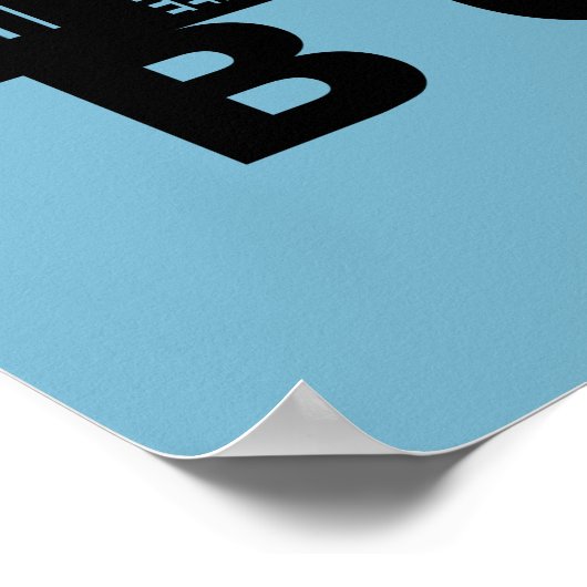 Boston Skyline Silhouette ポスター (角)