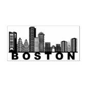 Boston Skyline Silhouette ラバースタンプ (インプリント)