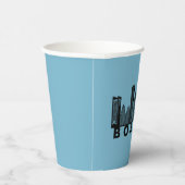 Boston Skyline Silhouette  紙コップ (右)