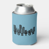 Boston Skyline Silhouette  缶クーラー (缶正面)
