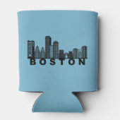 Boston Skyline Silhouette  缶クーラー (裏面)