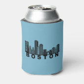 Boston Skyline Silhouette  缶クーラー (缶裏面)