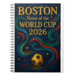 Boston Soccer Art 2026 Football Design ノートブック