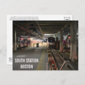 Boston South Station Train Station Postcard ポストカード (正面/裏面)