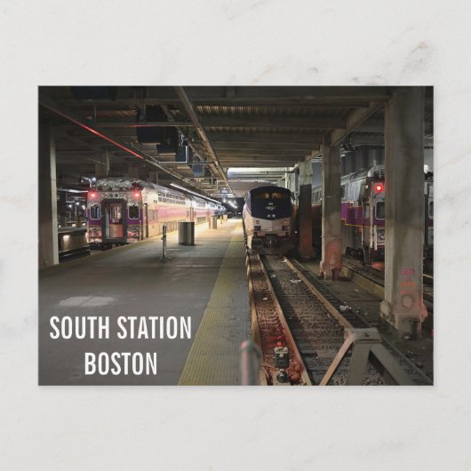 Boston South Station Train Station Postcard ポストカード (正面)