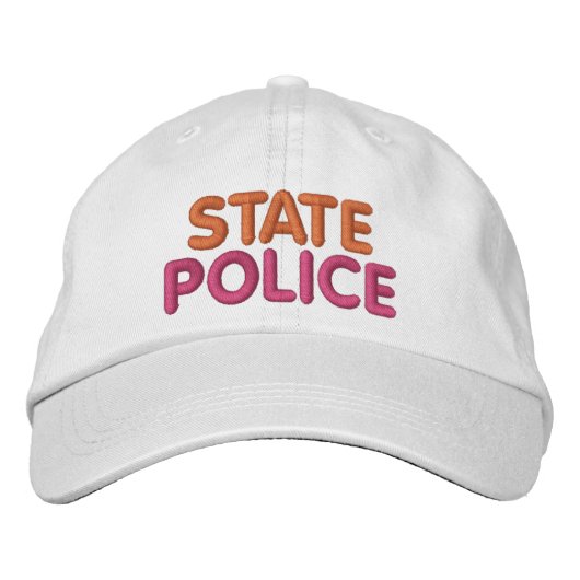 Boston State Police Embroidered Funny Hat 刺繍入りキャップ (正面)