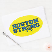 BOSTON STRONGリボングラフィック 楕円形シール (封筒)