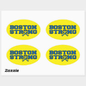 BOSTON STRONGリボングラフィック 楕円形シール (シート)